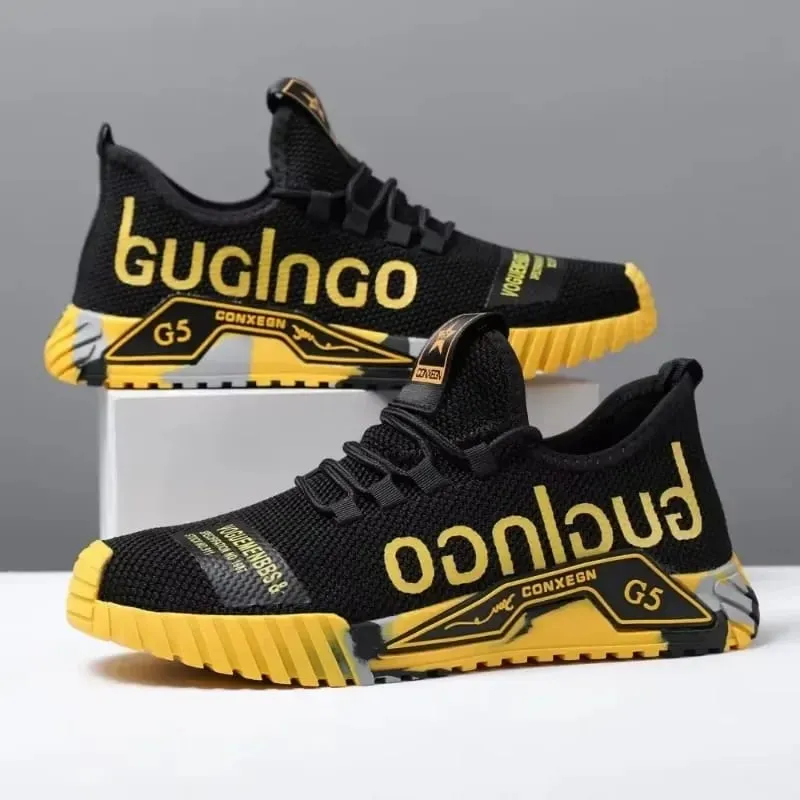 Gym New Vulcanized Lace-up Walking Sneakers Comfortable Wear-resistant Casual Shoes Walking Summer Mesh Flats Fashion Breathable — image 4