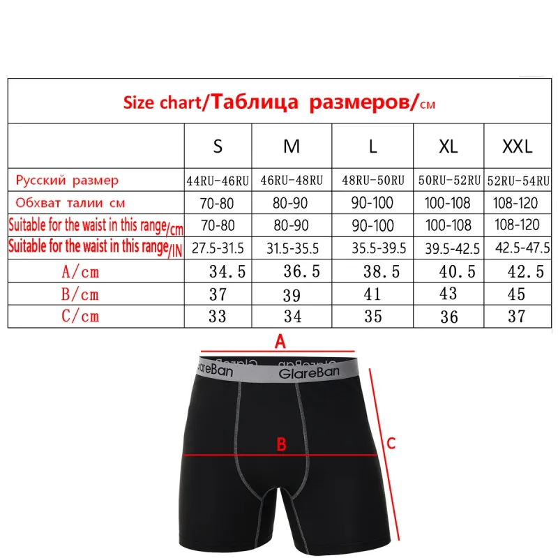 4pcs Set Mid-Long Boxer Shorts Men's Underwear Male Underpants for Men Homme Boxershorts Slips Soft Panties Brand Sexy — image 3
