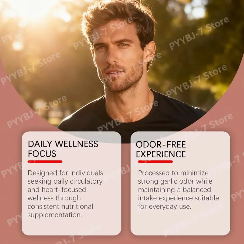 Lugtfri lagret hvidløgsekstrakt 7500mg 60 Softgels Ajo Envejecido Supplement Antioxidant & Immunstøtte Daglige hvidløgssoftgels — image 4