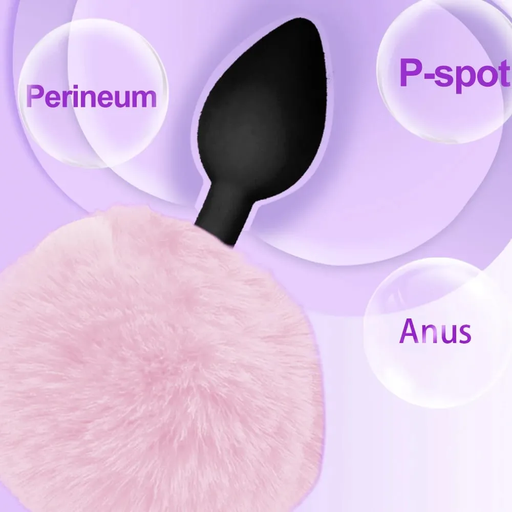 Anal Plug Rabbit Tail Bdsm Role Play Silicone Prostate Massager Butt Plug Silicone Bunny Tail Sex Toys for Women Men Gay — image 3