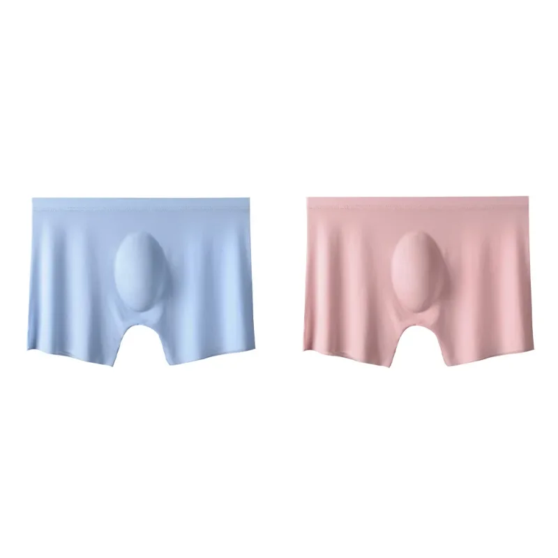 2Pc Men's Panties Ice Silk Underwear Men Underpants Boxers Seamless Man Ultra-thin Cool Breathable Boxer Shorts Male Boxershorts — image 24