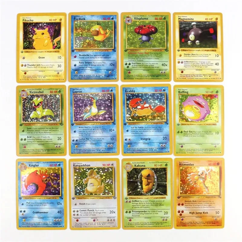 151Pcs 1996 1st Edition Pokemon Foil Flash Cards Pikachu Charizard Blastoise Venusaur Mewtwo Game Collection Cards — image 3