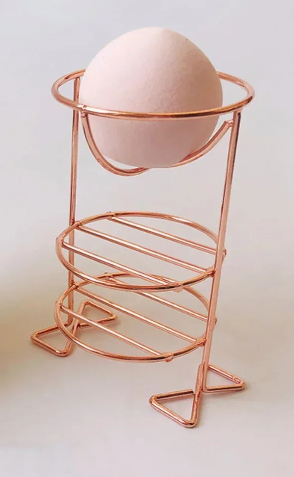 Multilayer Metal Bracket Makeup Puff Rack Cosmetic Holder Blender Display Stand Alloy Drying Power Make Up Sponge Tools — image 9