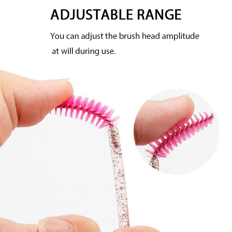 500Pcs Lash Brushes Eyelashes Extension Brush Kits Makeup Tool For EyelashMascara Wands Applicator Spoolers Tools Wholesaler