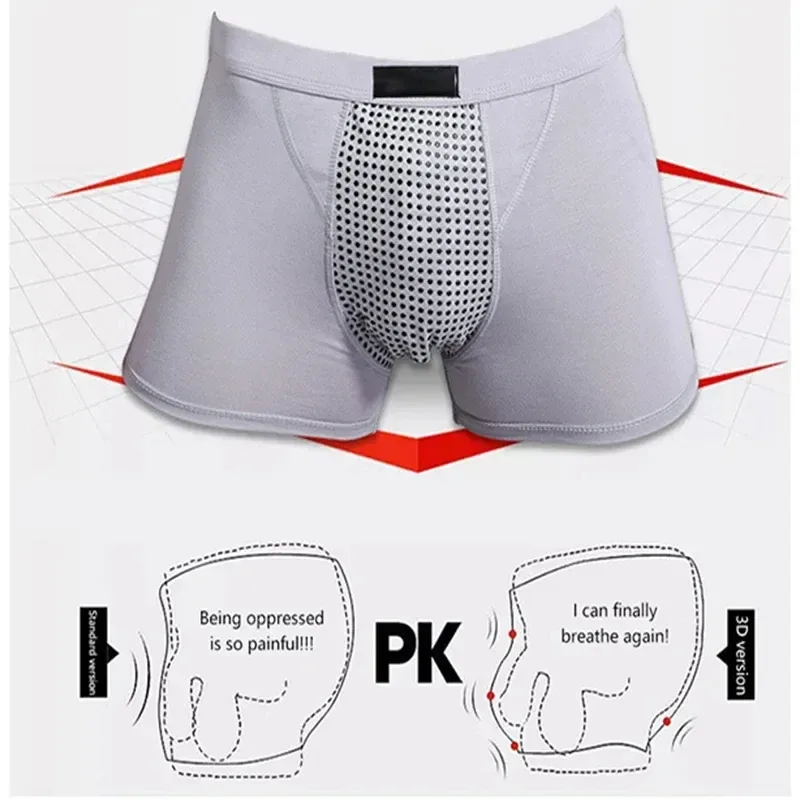 1 ชิ้นผู้ชาย Magnetic Therapy Boxer กางเกง Breathable สบายชุดชั้นใน 22 สุขภาพแม่เหล็กสำหรับการไหลเวียนโลหิต L-6XL ขนาด — image 4