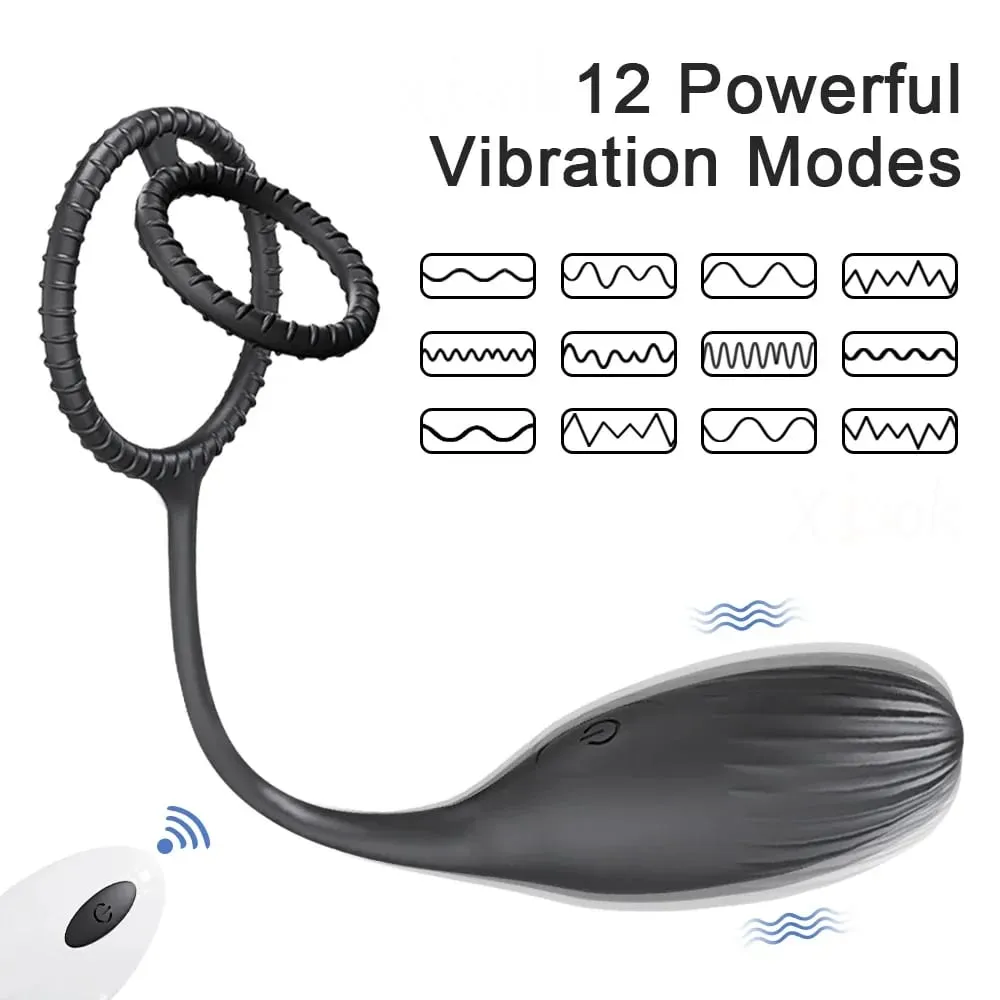 Vibrating Anal Vibrator Prostate Massager Anal Plug Cock Ring for Men Butt Plug for Gay Penis Ring Sex Toy for Male — image 2