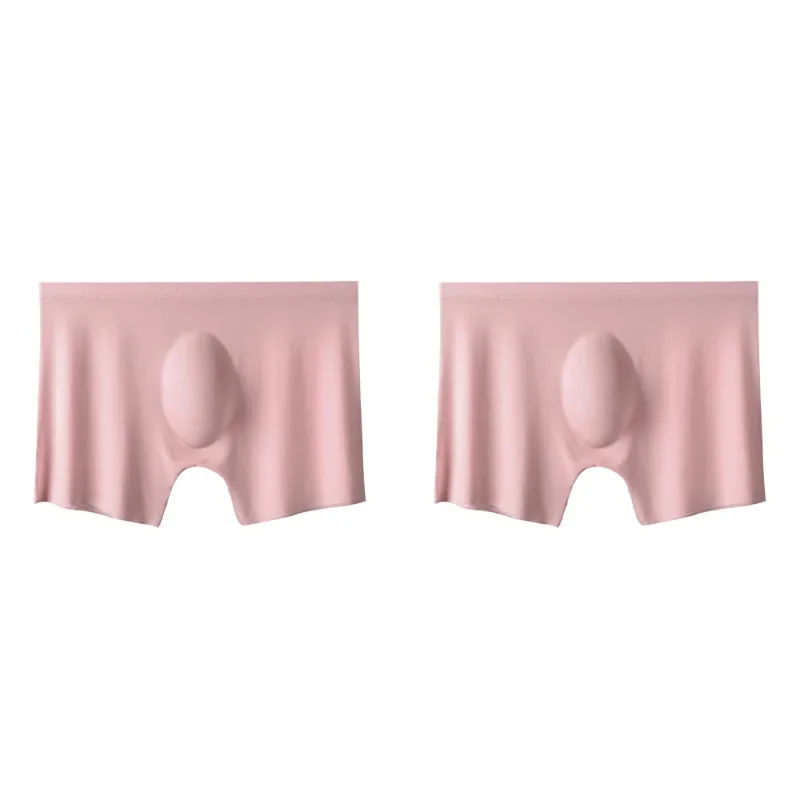 2Pc Men's Panties Ice Silk Underwear Men Underpants Boxers Seamless Man Ultra-thin Cool Breathable Boxer Shorts Male Boxershorts — image 25