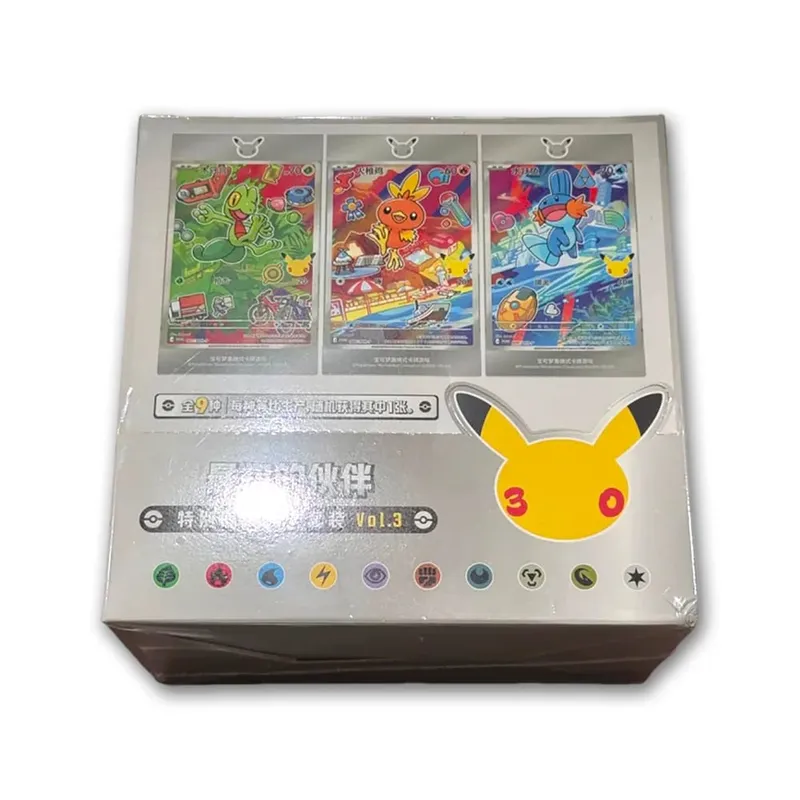 Hot 100% Official Pokemon 30th Anniversary Box Set Pinasimpleng Chinese PTCG Gem Pack Original Partners Special Illustration Card — image 11