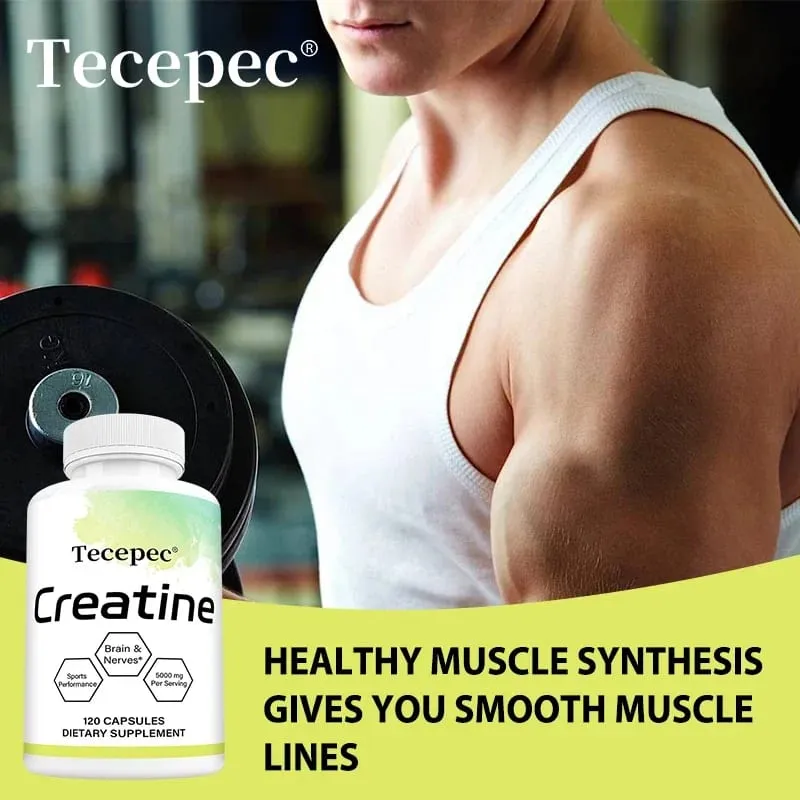 Creatine - Builds Muscle Improves Athletic Performance Enhances Physical Endurance and Improves Recovery - 120 Capsules — image 7