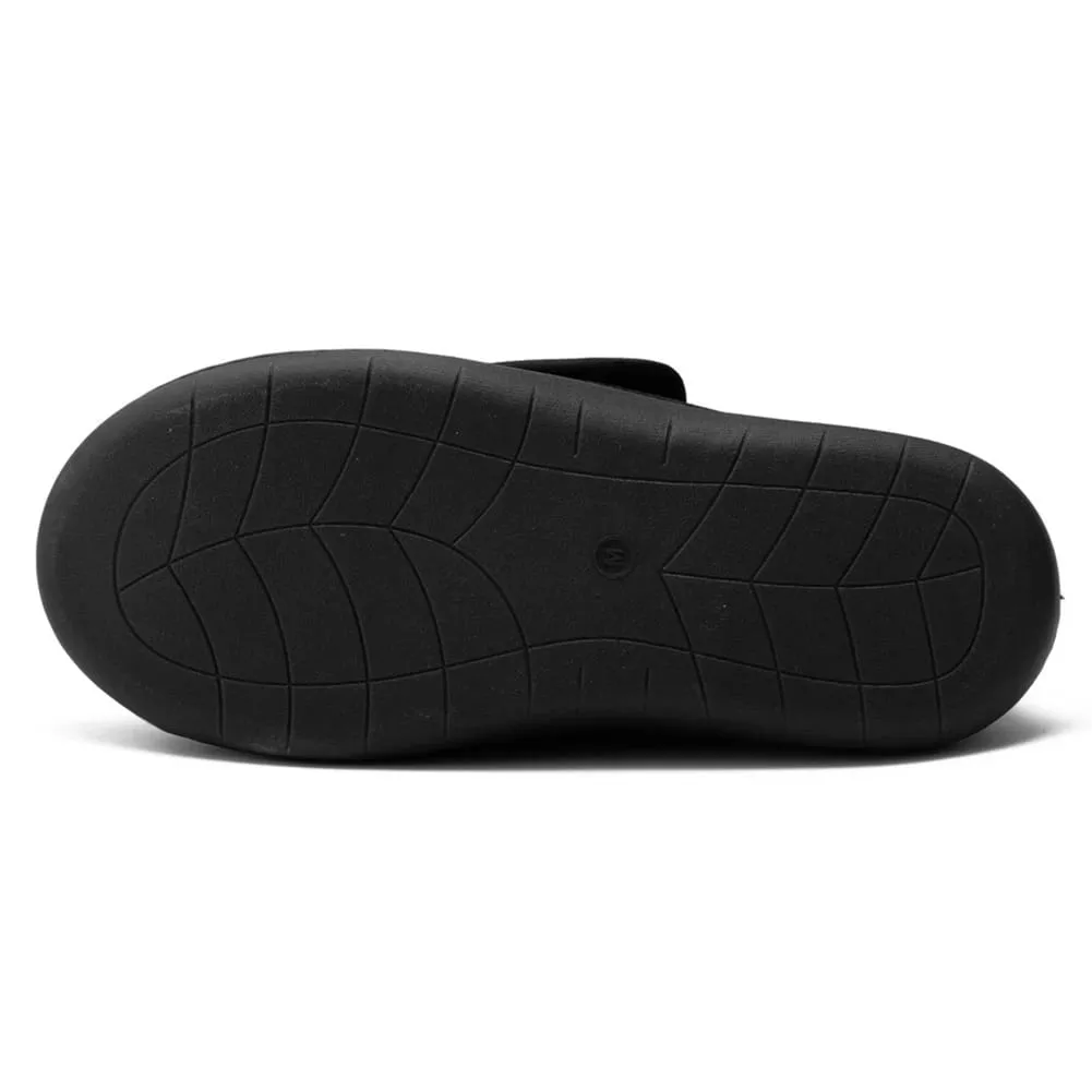 Zapatos para diabéticos unisex, zapatillas ligeras para edema con cierre ajustable, zapatillas con gancho y bucle, forro de felpa para pies hinchados — image 6