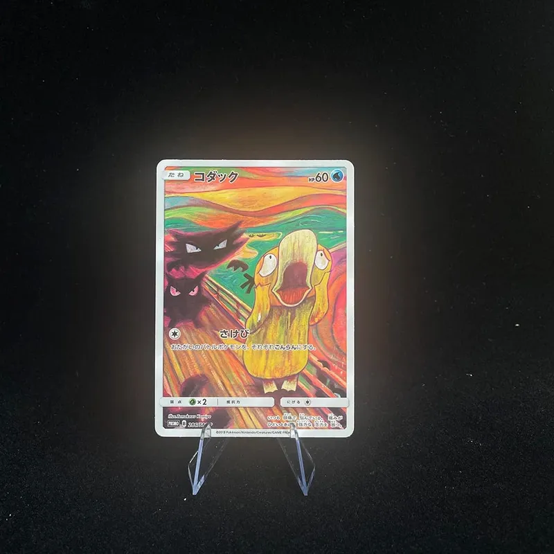 Kad Buatan Sendiri Versi Jepun DIY Sm-P Promo Psyduck Eevee Mimikyu Rowlet Munch A Kad Dagangan Koleksi Retrospektif — image 11