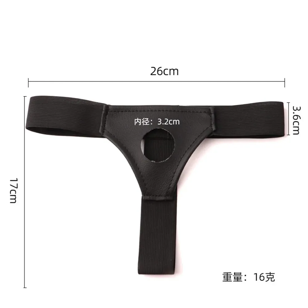 Men Strap On Dildo Panties Wearable Hollow Penis Lengthen Sleeve Strapon Harness Belt for Man Sex Toys For Woman — image 5