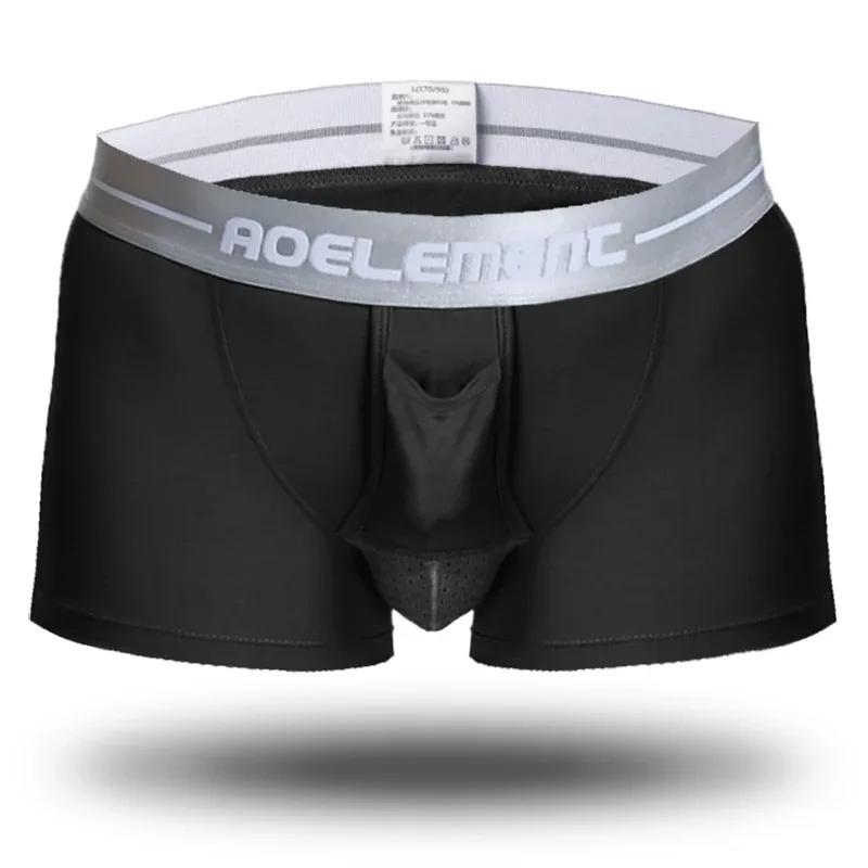 Bullet separate underwear Men's ventilated summer dry underpants Ice silk bag ice healthy boxers 3256808601319074