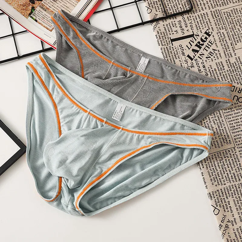 Men Sexy Briefs Underwear Modal Breathable Bikini Briefs Underpants Cuecas Calzoncillos Soft U Pouch Men's Lingerie Hombre Slip — image 2