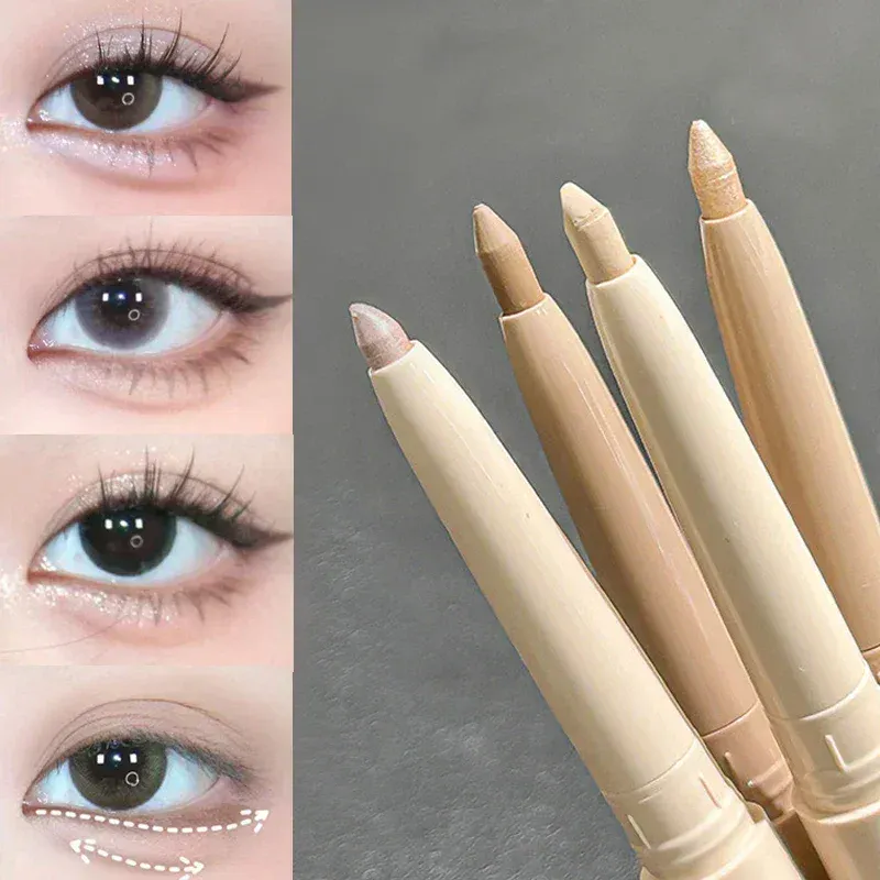 Matte Brightening Lying silkworm Shadow Pen Dual-use Eyeliner Gel Pen Beige Skin Tone Concealer Pen Smooth Contour Eye Shadow — image 1