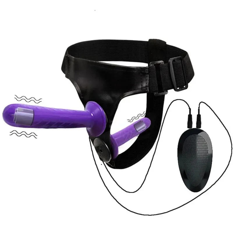 Strap On Big Dildo Vibrator Strapon Ultra Elastic Harness Belt Adult Sex Toys For Woman Lesbian Double Penis Realistic Dildos — image 10