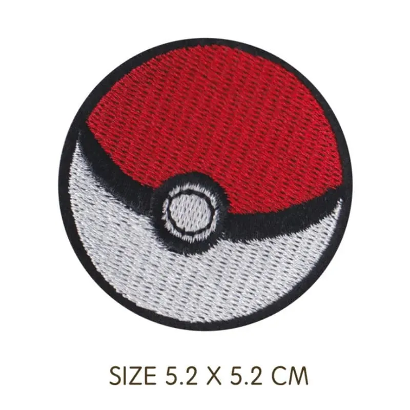 HOT 40 Style Snorlax Iron On Patch Embroidered Clothes Patches Cartoon for Clothing Kid Umbreon Cloth Stickers Garment Appliqués — image 19