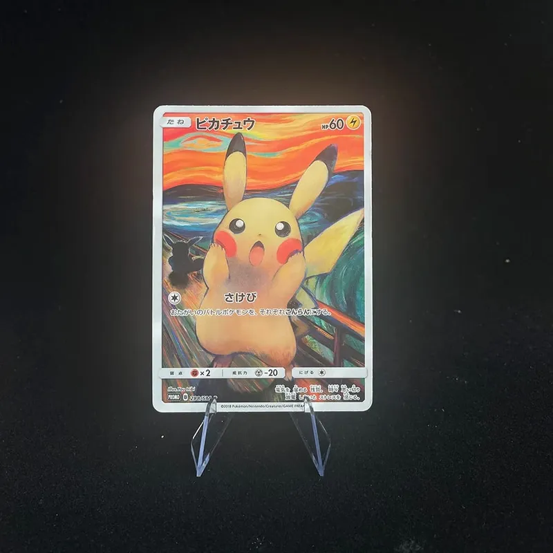 Kad Buatan Sendiri Versi Jepun DIY Sm-P Promo Psyduck Eevee Mimikyu Rowlet Munch A Kad Dagangan Koleksi Retrospektif