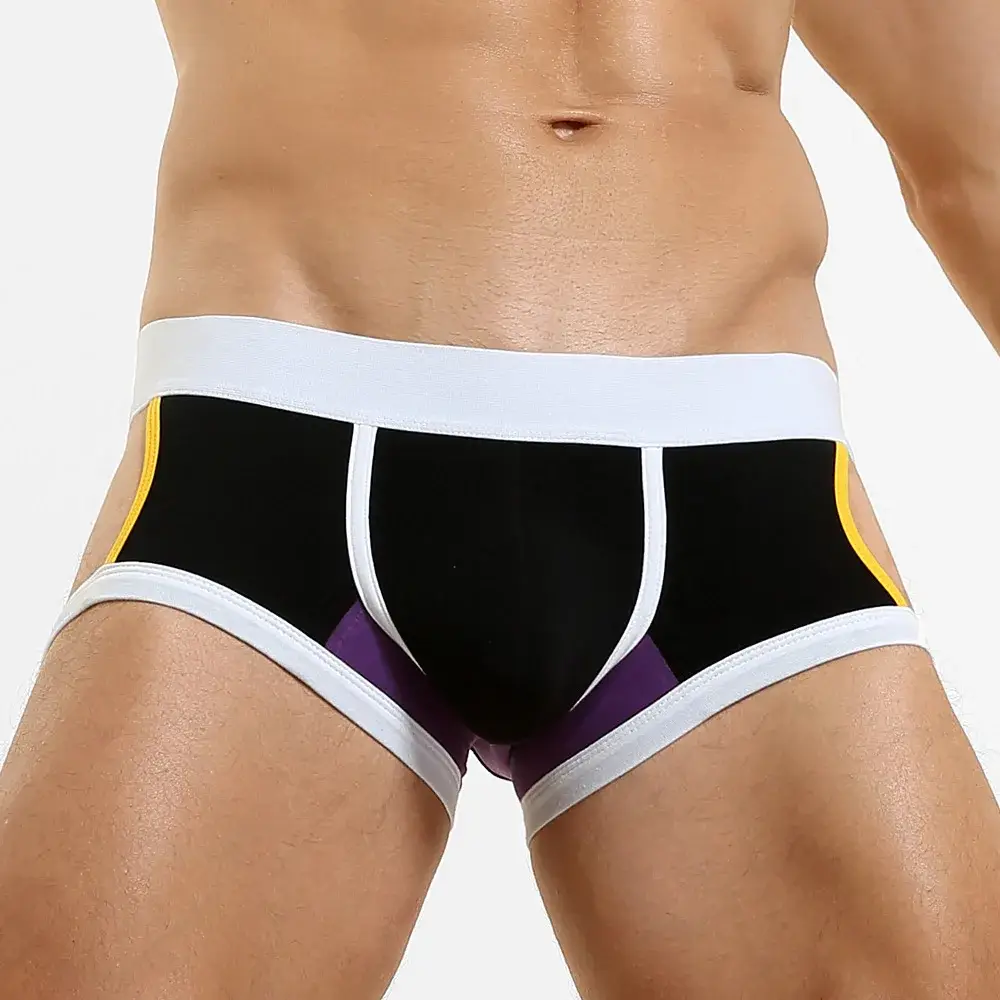 Men's Low-Waist U-Shape Flat Briefs Underwear Trendy Side-Light Design Comfortable Innerwear for Men — image 22