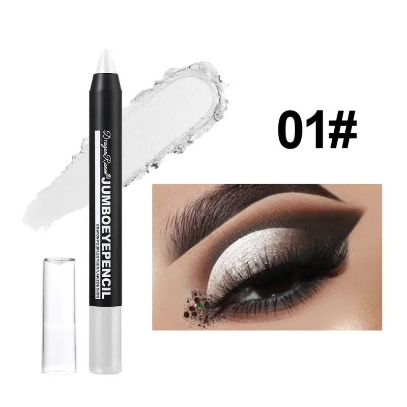 Smoky Dark Green Eyeshadow Pencil Stick Waterproof Pearlescent 12 Colors Metallic Glitter Eye Shadow Highlighter Pen Makeup Tool — image 15