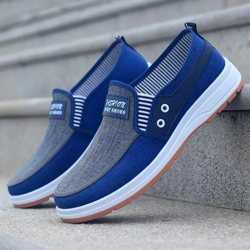 Men's Fashionable Solid Knitted Running Shoes - Lightweight Breathable and Non-Slip - Perfect Sports Shoes for Outdoor Adventures