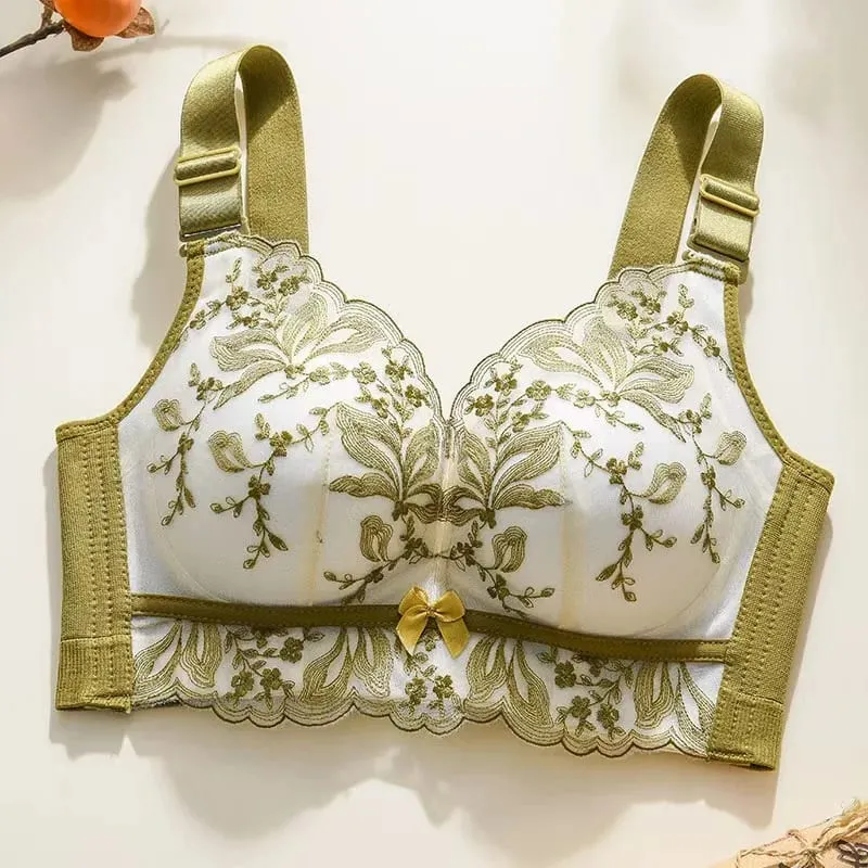 Sexy Lace Bra Push Up Soft Bra Small Breast Gathering Anti-Sagging Lace Women Underwear Adjustable Lingerie — image 7