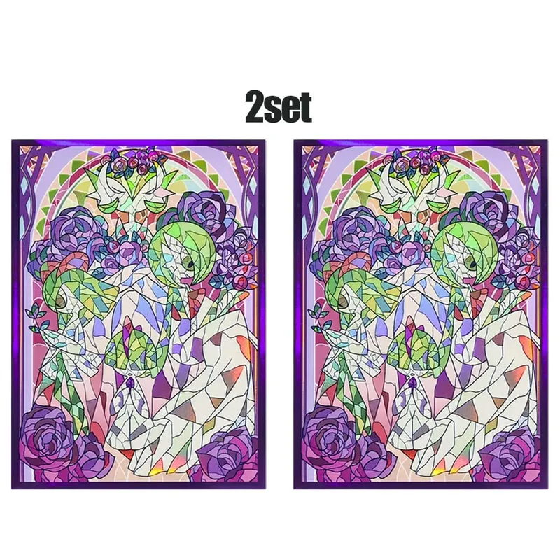 60PCS-120PCS 66×91mm Holographic Anime Card Sleeves for MGT Top Loading Board Game Inner Card Protector Compatible with TCG/PTCG — image 7