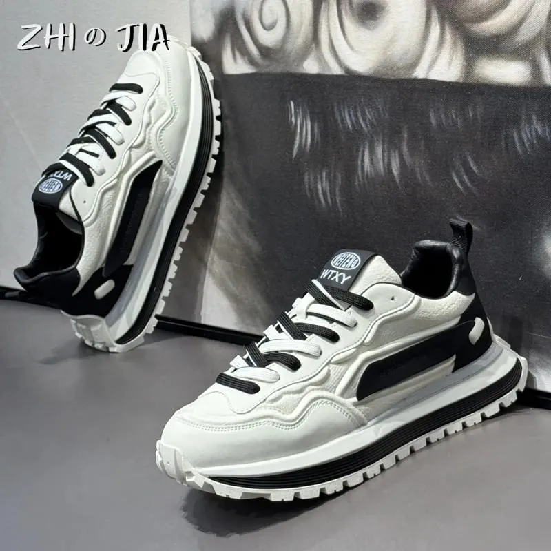 Men's Thick soled Height Increasing Casual Sneaker Outdoor Running Men's Shoes Fashion Anti slip and Wear resistant Footwear — image 2