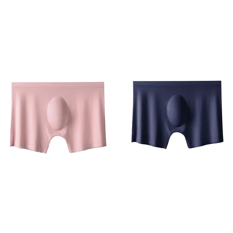 2Pc Men's Panties Ice Silk Underwear Men Underpants Boxers Seamless Man Ultra-thin Cool Breathable Boxer Shorts Male Boxershorts — image 23