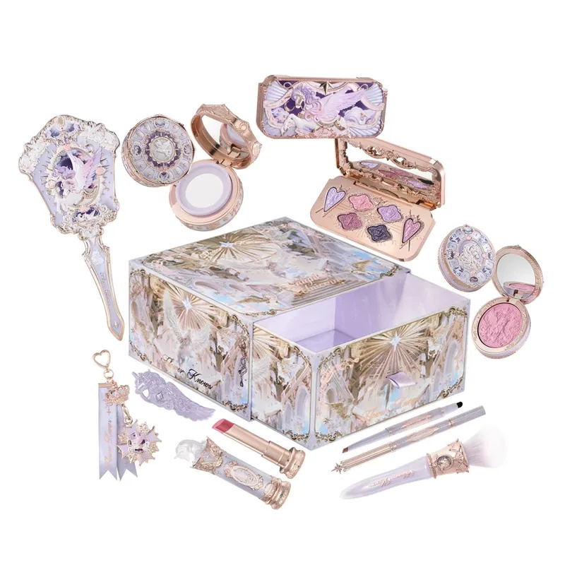 Flower Knows Knight Unicorn Makeup Gift Set Lipstick Blush Setting Powder Starlight Beauty Box Fairy Princess Luxury Cosmetics — image 2