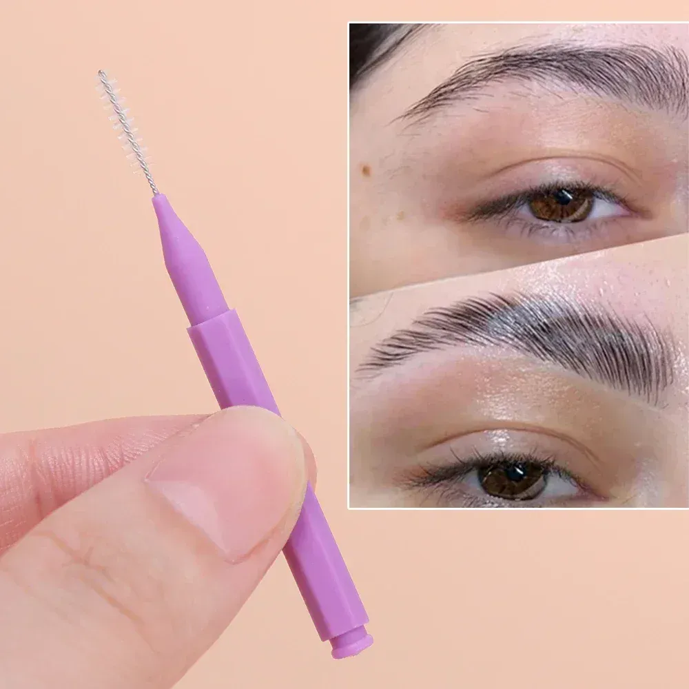 Portable Mini Eyebrow Brushes Disposable Eyelash Brow Lifting Brush Applicators Lash Extension Comb Beauty Makeup Tools