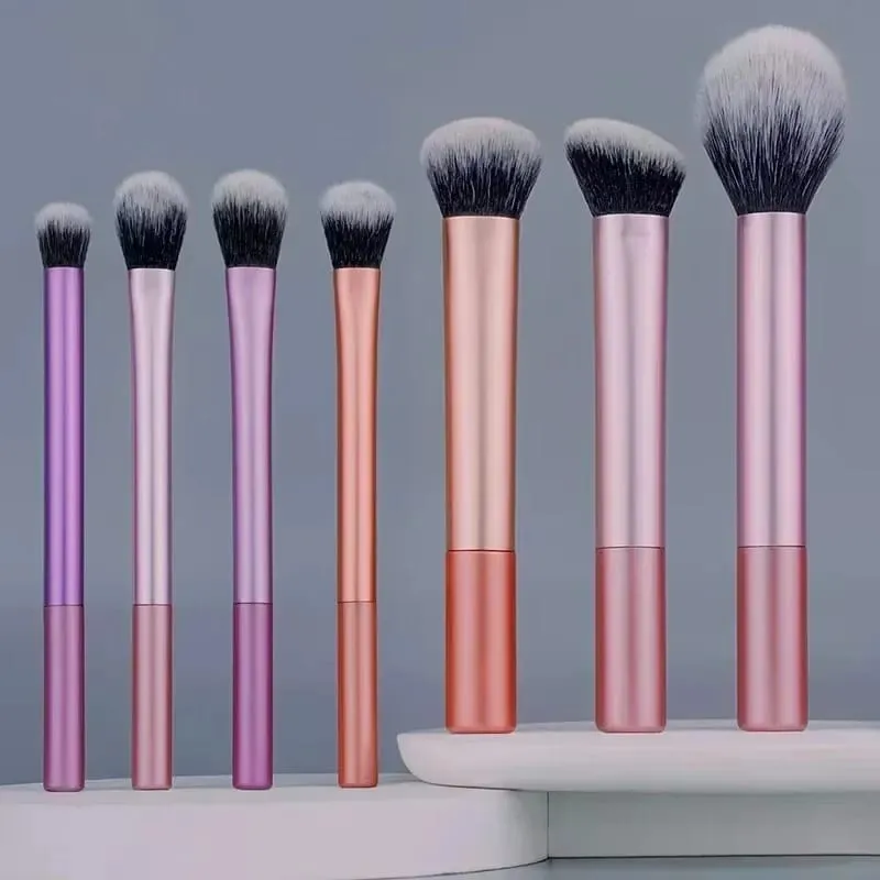 7/8pcs Makeup Brush Kit Soft Synthetic Hair Make Up Brushes Foundation Blush Eyeshadow Cosmetic Makeup Tools — image 8