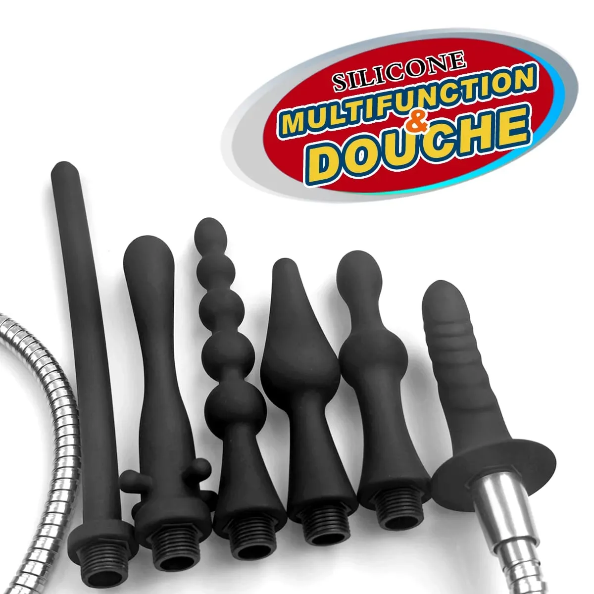 1 Adet Silikon popo gömme plug-in duş lavman anal dilatörler tuvalet temizleyici yetişkin seks oyuncakları BDSM Kölelik cinsel sağlık