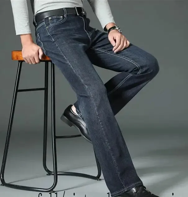 Men's Flared Jeans Loose Men Big-Leg Jeans Men Flared Pants Boot Cut Leg Designer Classic Jeans Multiple Styles Size 28-40 — image 5