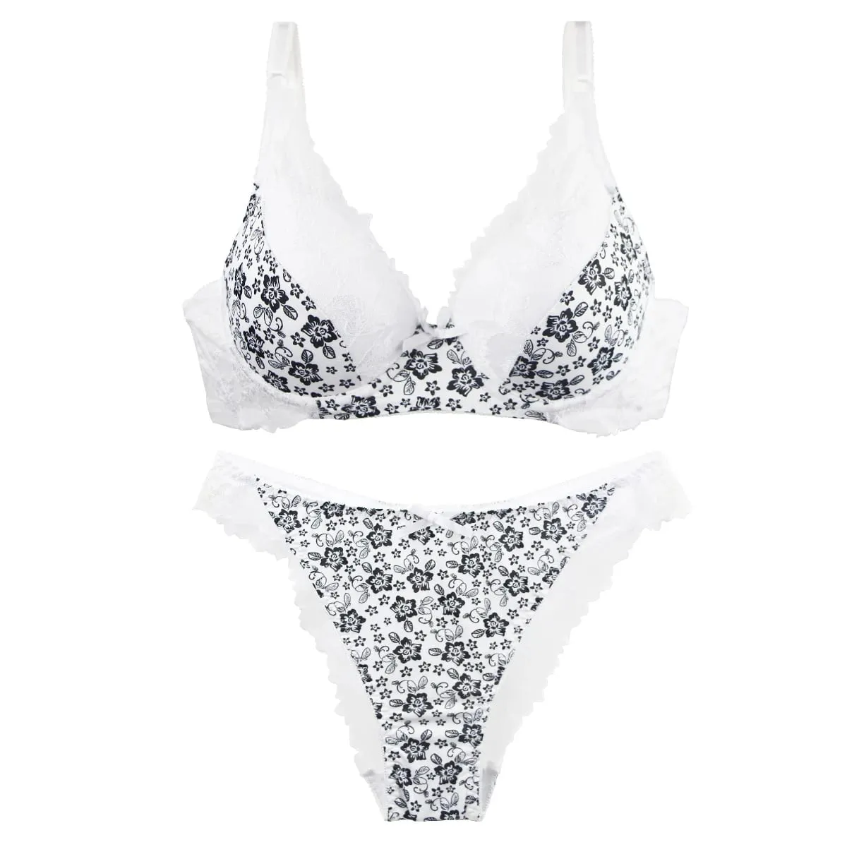 2027New 34/75 36/80 38/85 40/90 42/95 44/100 BCDE Bras Set White burgundy Beige Black Green Blue Push Up Underwear For Women — image 6
