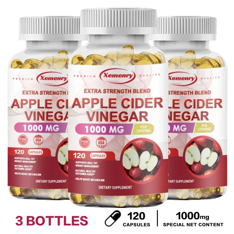 Apple Cider Vinegar Capsules - Fat Burning Detox Slimming Boosts Metabolism Healthy Weight Management — image 11