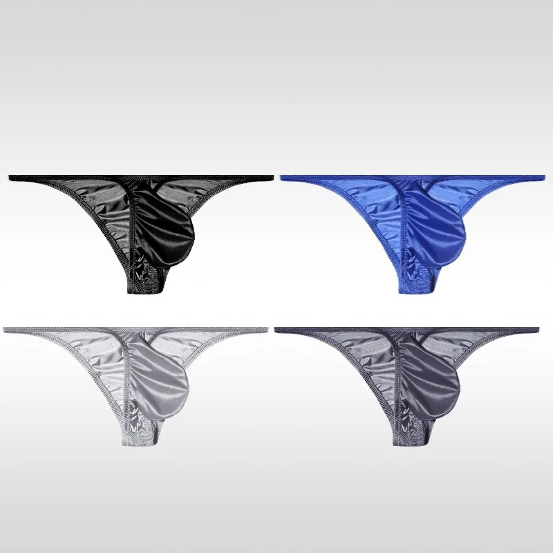 Men's Underwear Ice Silk Low Rise Sexy Bikini Briefs — image 7
