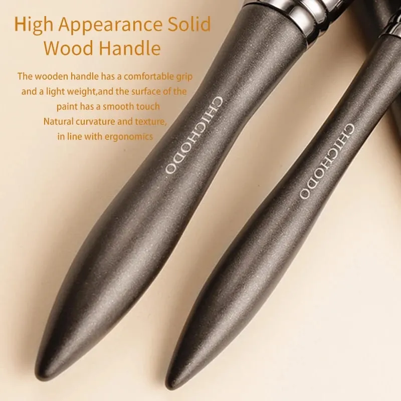Cosmetic Brush-Natural Hair Tiny Waist Handle Series Makeup Brushes-20Pcs Brushes set Foundation Eyeshadow Powder — image 4