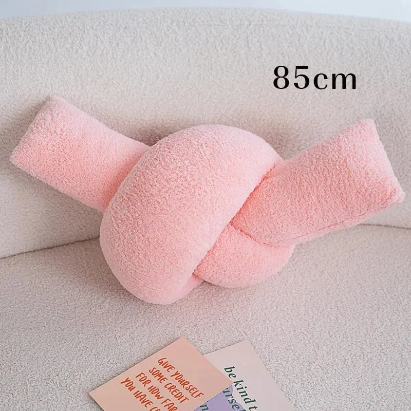 60-95CM Creative Iron Chain & Knot Pillow Stuffed Soft Sofa Cushion Nordic Style Home Plush Decoration Irregular Shaped Plush — image 13