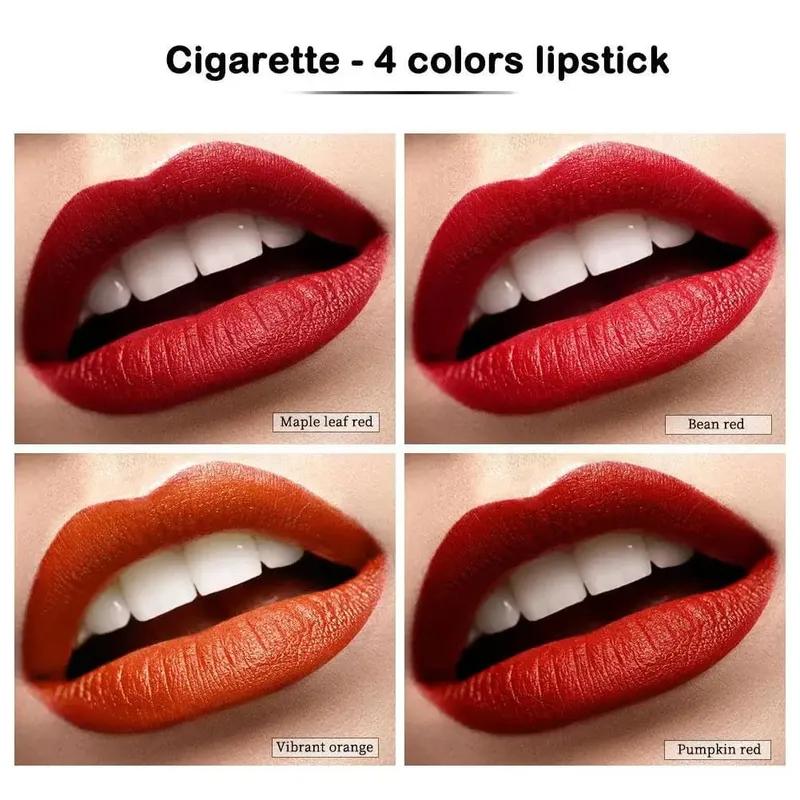 Matte Velvet Lipstick Set Waterproof Long-Lasting Non-Stick Cup Lip Gloss Cosmetics for Women 4 pcs Convenient to Carry — image 6