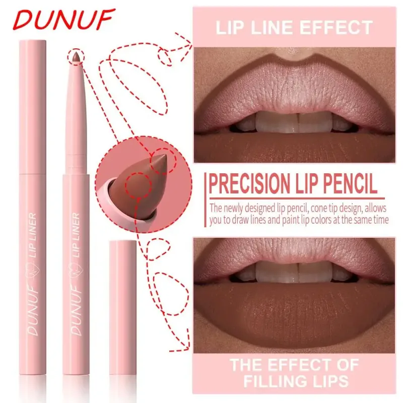 12 Color Matte Lip Liner Pencil Set Waterproof Smudge Proof Long Lasting Vegan Cruelty Free Lipstick Makeup Kit — image 2