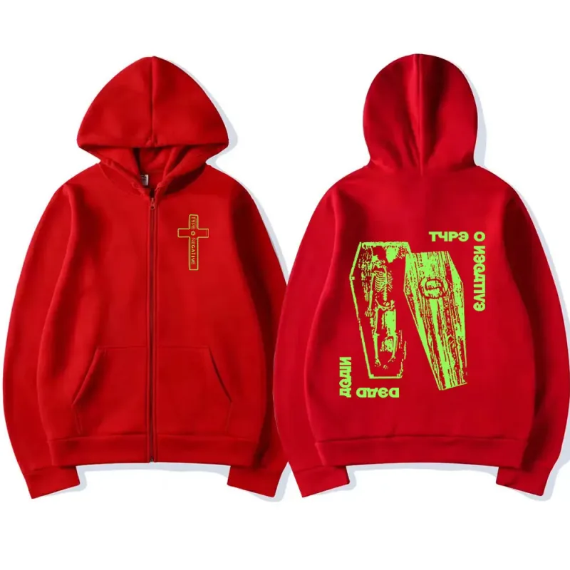 Type O Negative Dead Again Zip Up Hoodies Gothic Metal Rock Band Zipper Sweatshirt Men Women Clothing Jacket Hoody Streetwear — image 3