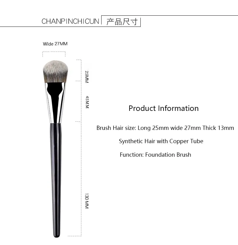 #47 Pro Angled Foundation Brush Make Up Bevel shape Makeup Brushes cosmetic tools Foudation Liquid BB cream contour exquisite — image 5