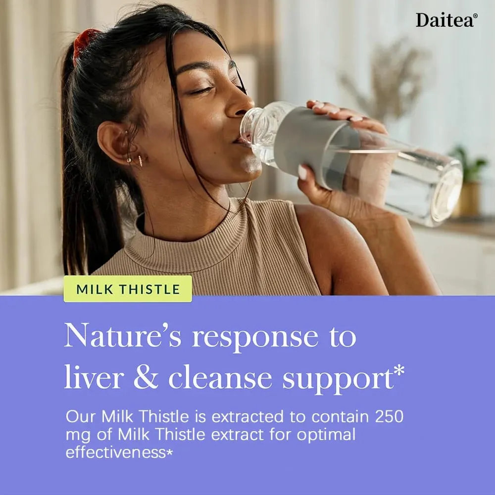Milk Thistle Capsules - 1000mg for Health Boosts Liver Detox Antioxidants for Skin and Digestive Liver Health