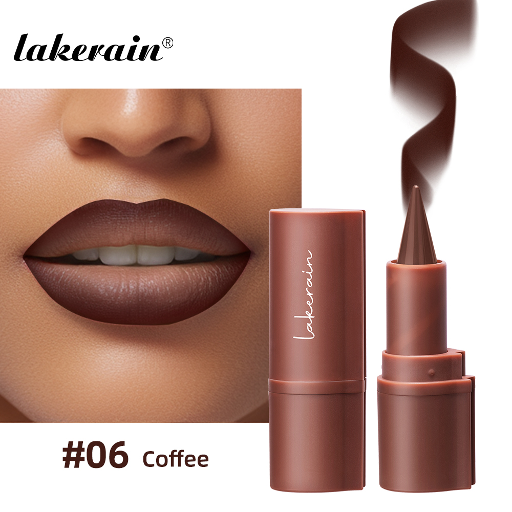 Lakerain Lip Liner Matte Black Brown Velvet Lipstick Waterproof Non Sticky Contouring Tint Lipliner Crayon Lip Makeup — image 7