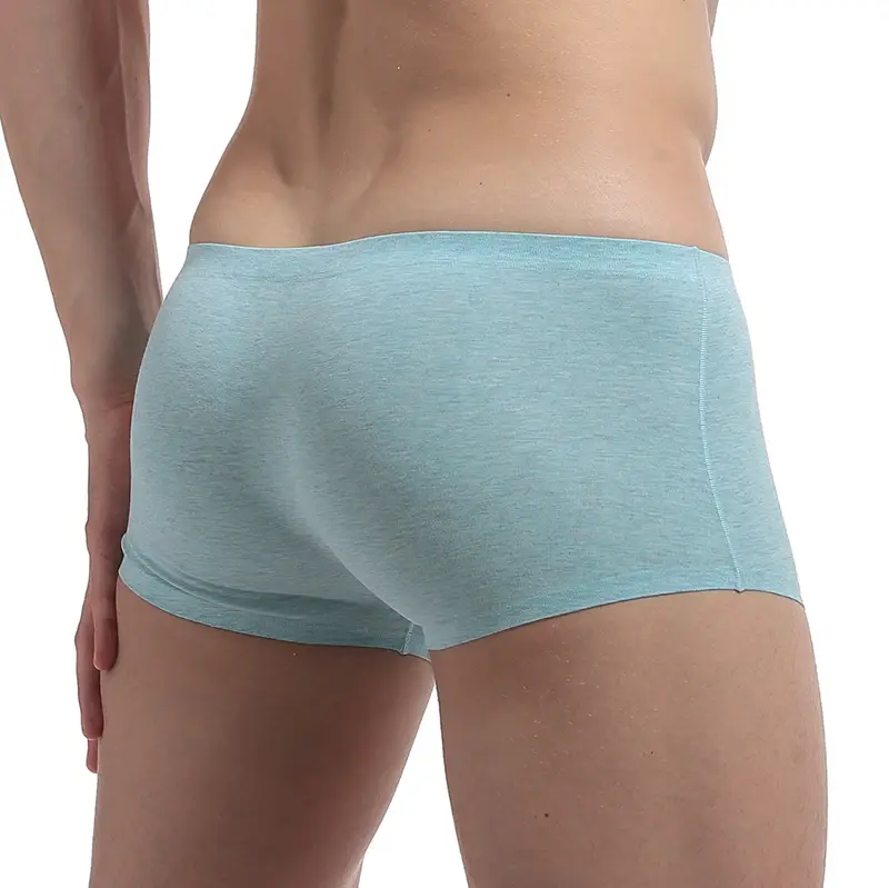 Men's Underwear Boxers Men Elasticity Breathable Trunk Boxer Comfortable Seamless Man Solid Underpants Shorts Panties — image 2
