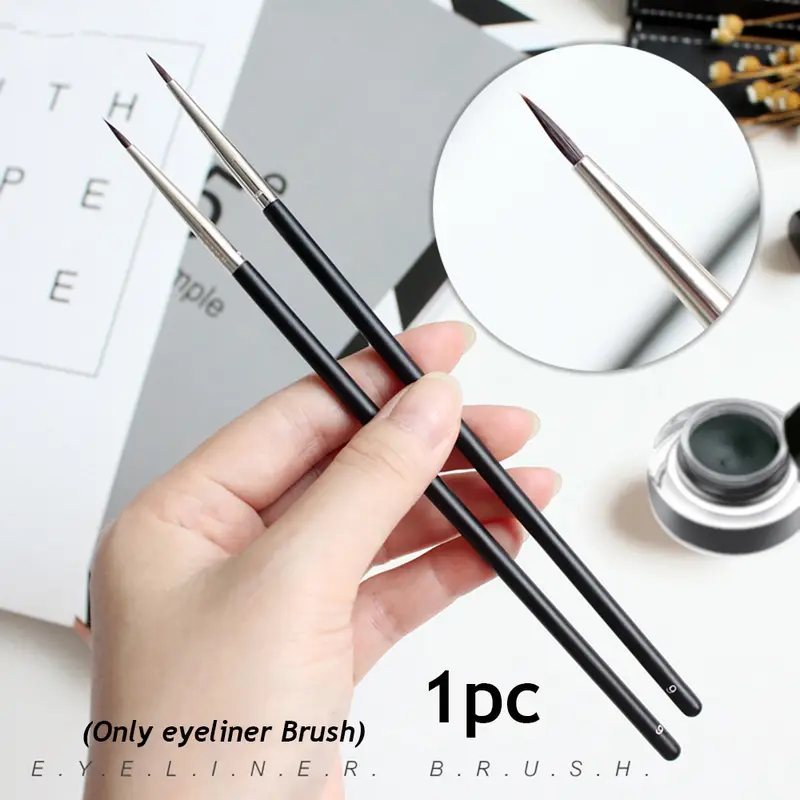 Hot Eye Tools Makeup Brushes Fine Mink Hair Black Eyeliner Brush Eyeliner Pen Eyebrow Cream Brush