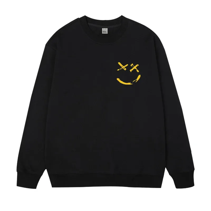 Plus Size Herren Pullover Vollbaumwolle Sweatshirts 5XL 6XL 7XL Herbst Winter Lange Ärmel Bedruckte Tops Männliche Kleidung 110kg-180kg — image 9