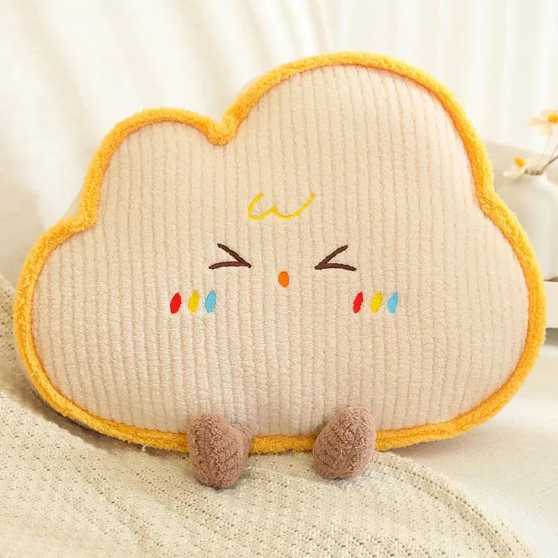 Cute Home Decoration Cartoon Plush Pillow Natural Series Plushies Pillow Cushions Moon Star Cloud Grass Soft Toy Kawii Gift