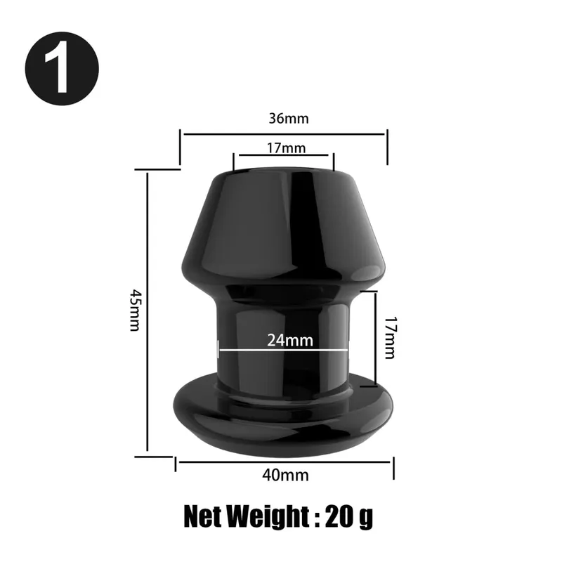Hollow Vaginal Peephole Vaginal Peephole Anal Plug Vaginal Dilation Anal Dilation BDSM Enema Sex Toy Butt Plug for Men Women — image 15